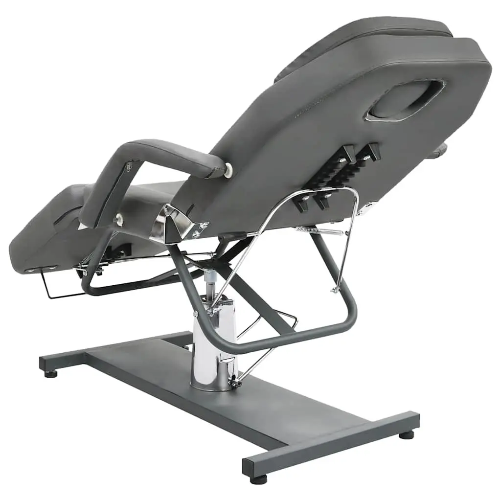 Massage Table Grey Facial Beauty Salon Bed Adjustable Backrest Footrest 180x62cm