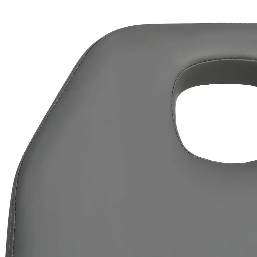 Massage Table Grey Facial Beauty Salon Bed Adjustable Backrest Footrest 180x62cm