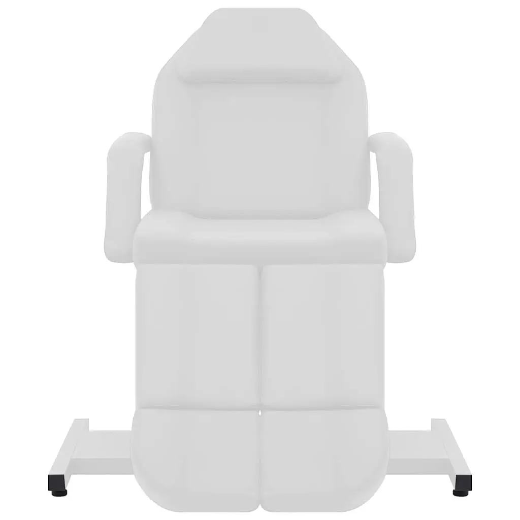 Beauty Treatment Chair Faux Leather Adjustable White