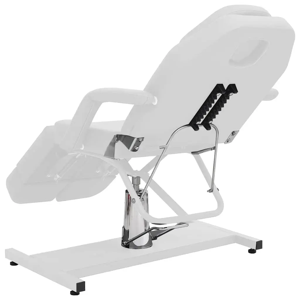 Beauty Treatment Chair Faux Leather Adjustable White