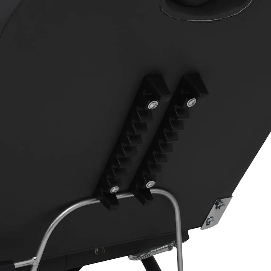 Beauty Treatment Chair Faux Leather Adjustable Black