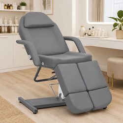 Luxury Grey Faux Leather Beauty Treatment Chair for Salons