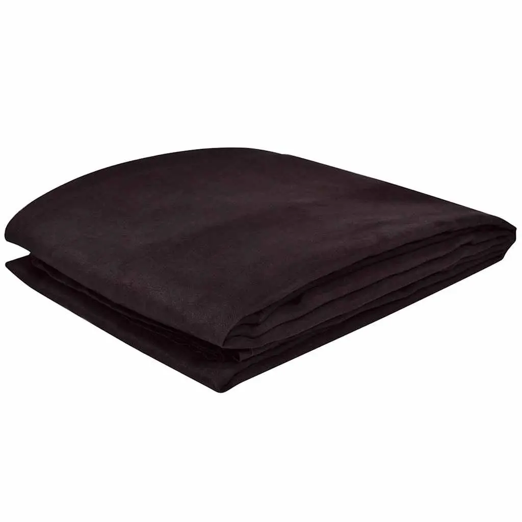 Suede Couch Slipcover Brown 210 x 280 cm