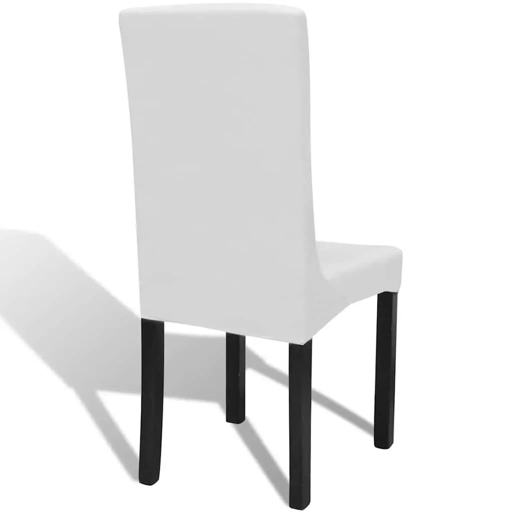 Slipcover Fabric Stretch Chair Cover White 4 Piece Set