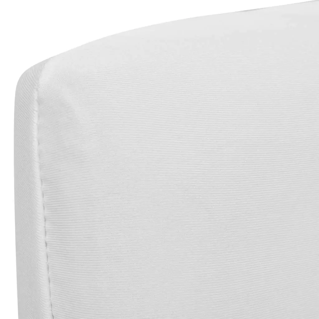 Slipcover Fabric Stretch Chair Cover White 4 Piece Set