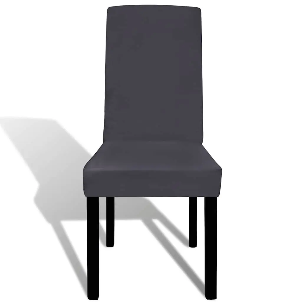 Stretchable Chair Covers Set of 4 Anthracite