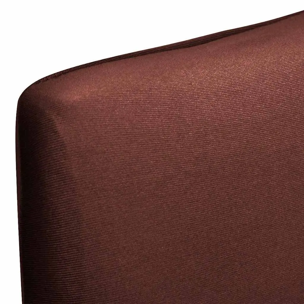 Brown Stretchable Chair Covers 4 Pack, Soft and Durable