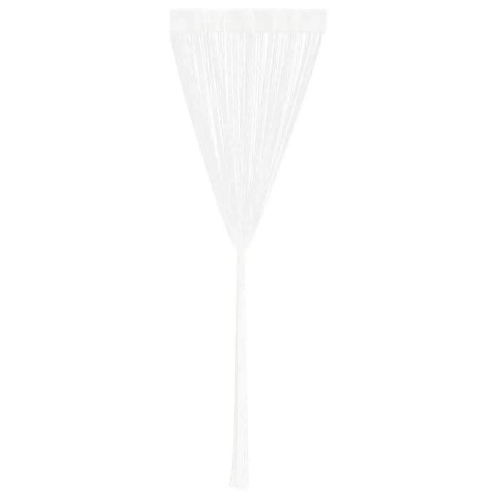 String Curtains 2 Pack 100x250 cm White Panels