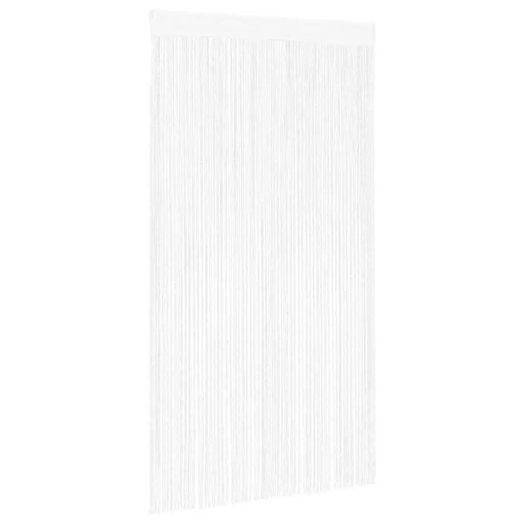 String Curtains 2 Panels 140x250 cm White Decor