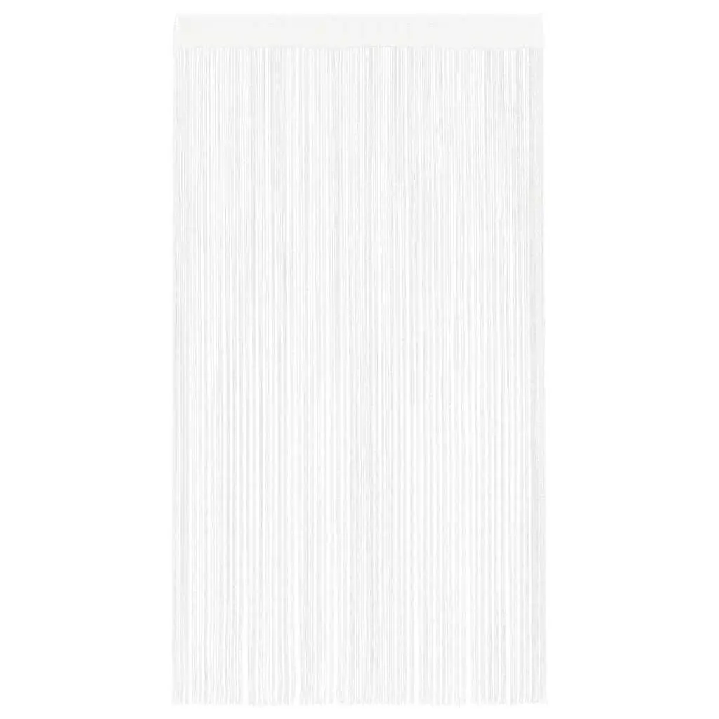String Curtains 2 Panels 140x250 cm White Decor