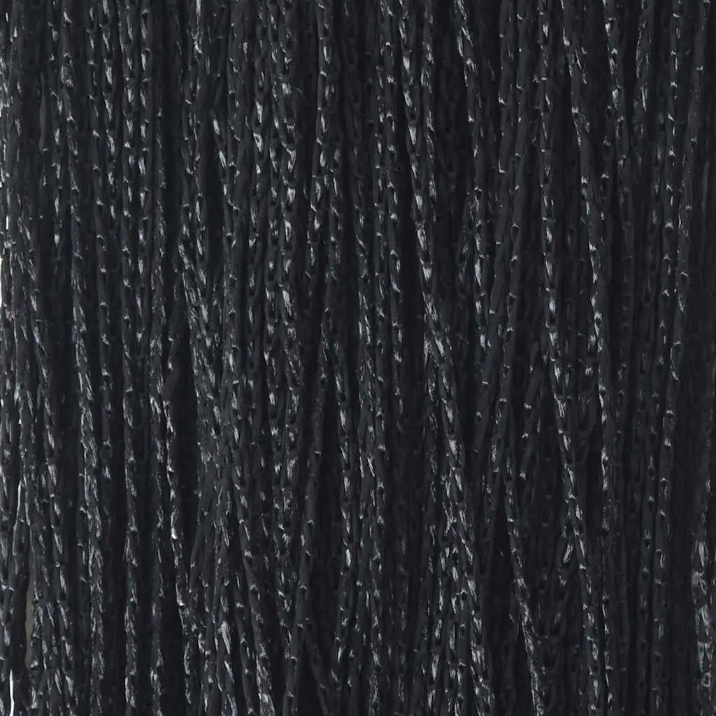 Black String Curtains 2 pcs 140x250 cm