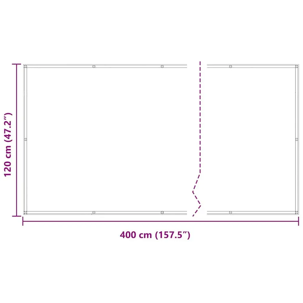 Balcony Screen Privacy Shade 120x400 cm