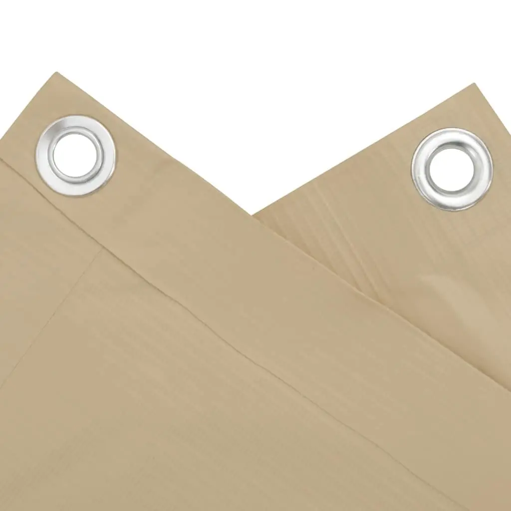 Balcony Screen Shade Oxford Fabric 120x300 cm Beige