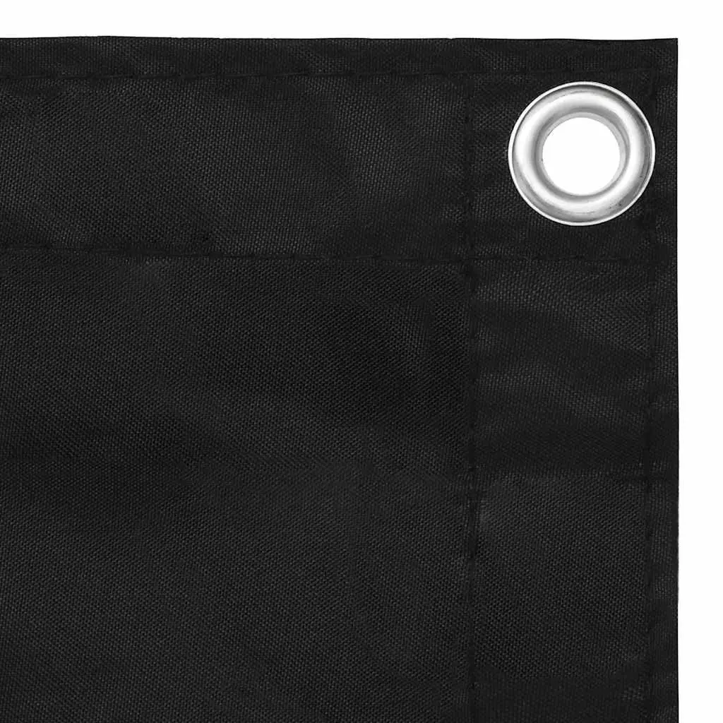 Black Oxford Fabric Privacy Shade for Balconies 120x400cm