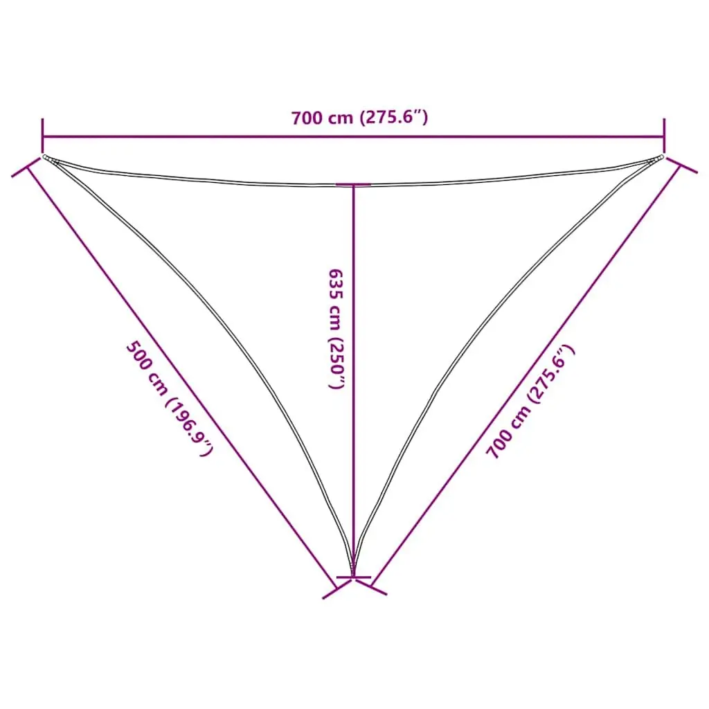Triangular Sunshade Sail for Outdoor Use