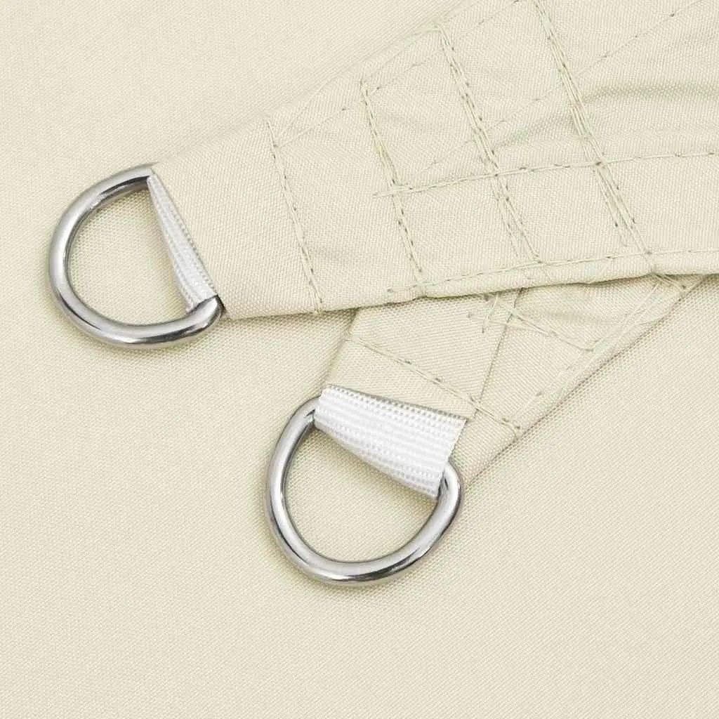 Cream Rectangular Sunshade Sail 4x5 m for Outdoor Use