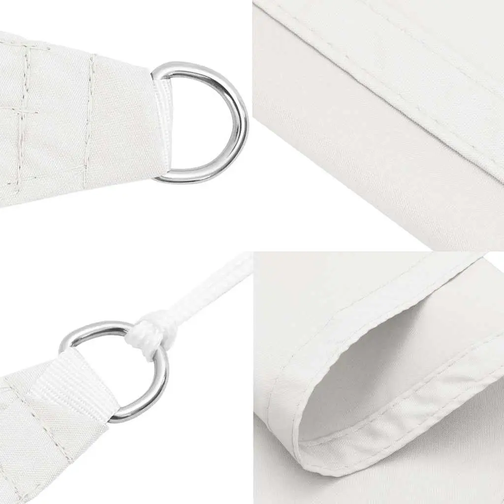 4x7 m White Rectangular Sunshade Sail