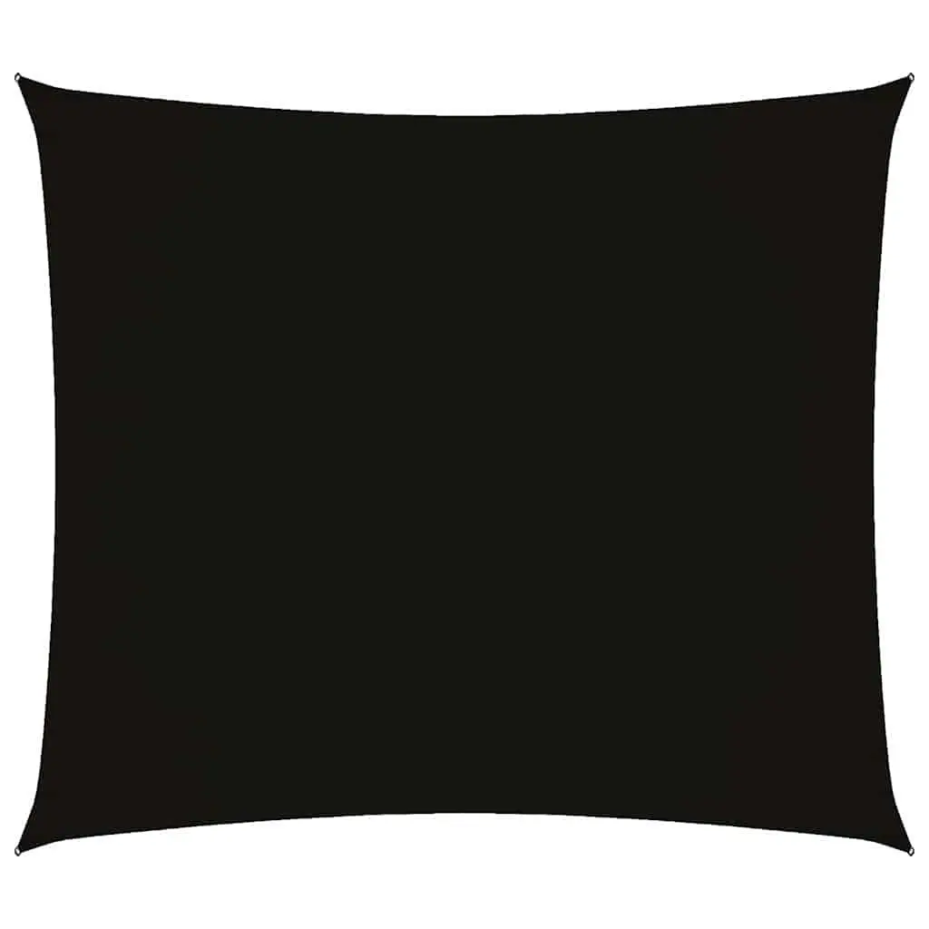 Rectangular Sunshade Sail Black 2x2.5m Mould Resistant PU Coated Oxford Fabric Outdoor Garden Patio Shade