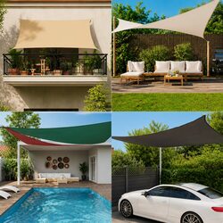 Durable Rectangular Sunshade Sail 3.5x5m for Outdoors