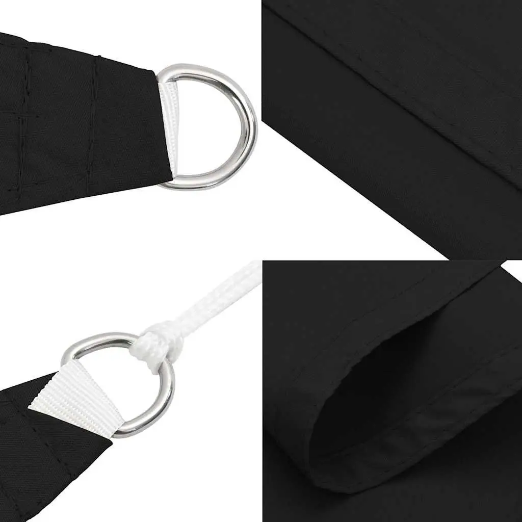 Black Rectangular Sunshade Sail 4x5m for Outdoor Spaces