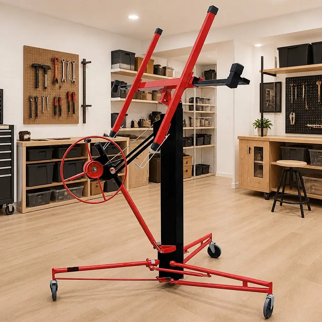 Plasterboard Lifter Tool Wheeled Heavy Duty Adjustable Height