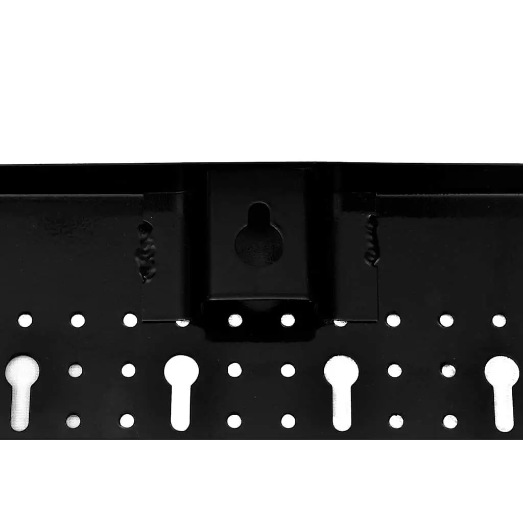 Tool Holder Pegboard 3 Panels Garage Workshop Storage Organiser with 18 Hooks