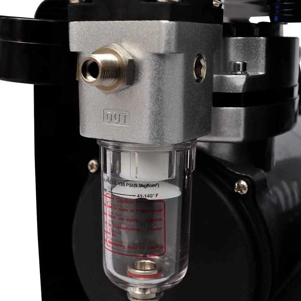 Airbrush Compressor Set Mini Piston 255x135x220mm with 3 Spray Guns