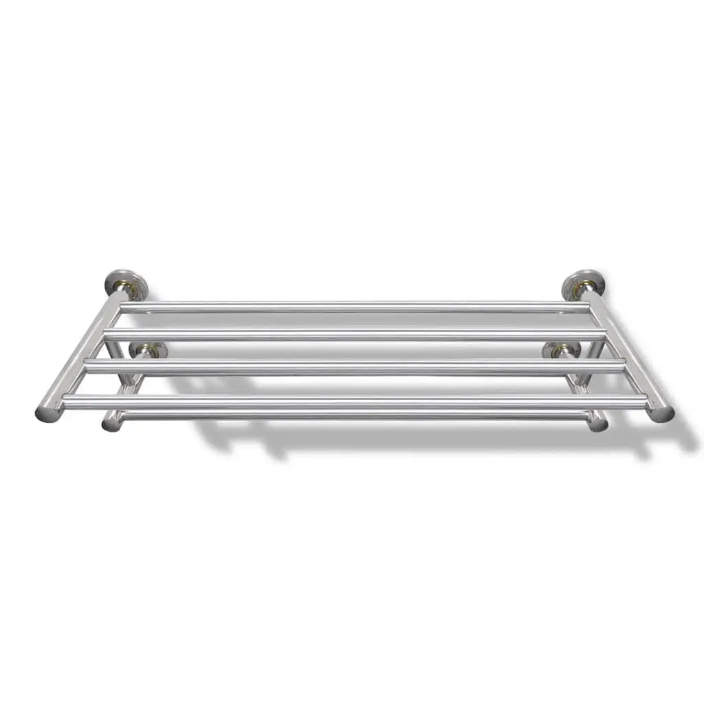 Stainless Steel Wall Mounted Towel Rack 6 Tubes Bathroom Holder Organiser