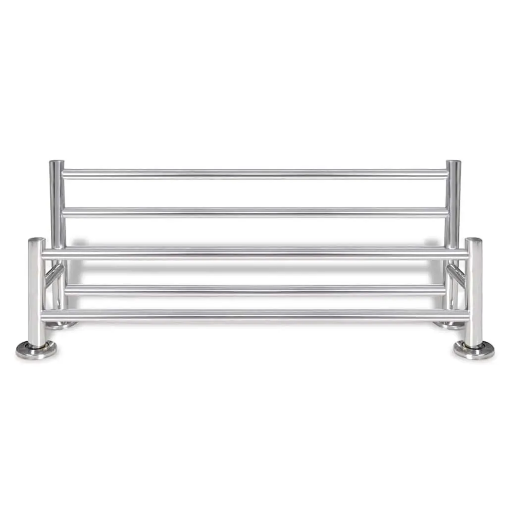 Stainless Steel Wall Mounted Towel Rack 6 Tubes Bathroom Holder Organiser
