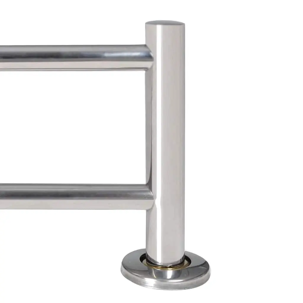 Silver Wall Mounted Towel Rack with 2 Tubes