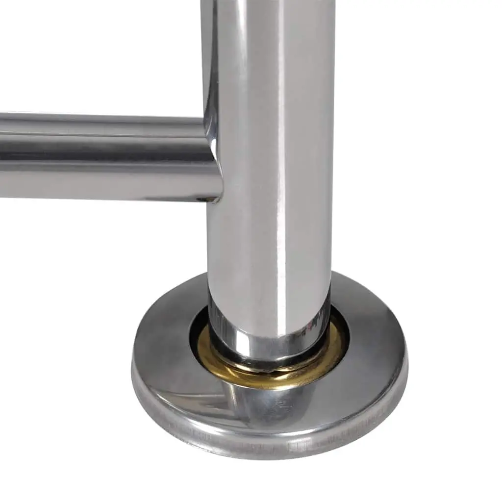 Silver Wall Mounted Towel Rack with 2 Tubes