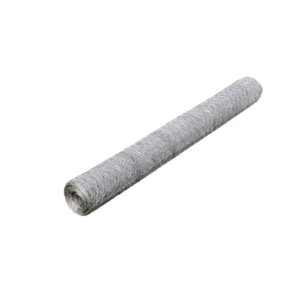 Galvanised Steel Chicken Wire Fence 25x1m