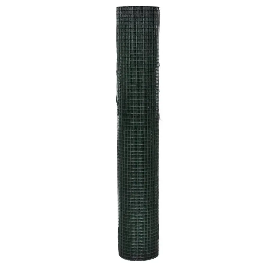 Green Wire Mesh Fence Panel 10x1m for Poultry