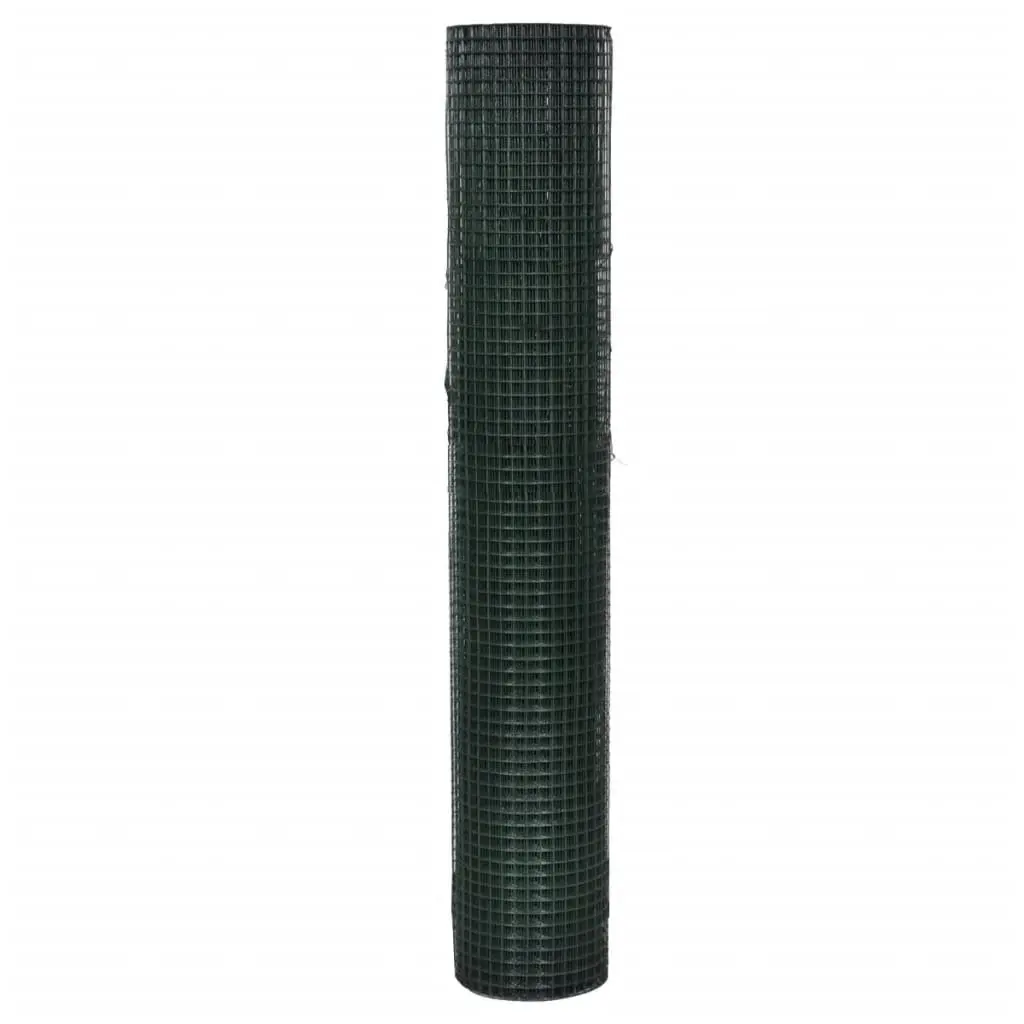 Green Wire Mesh Fence Panel 25x1m for Poultry