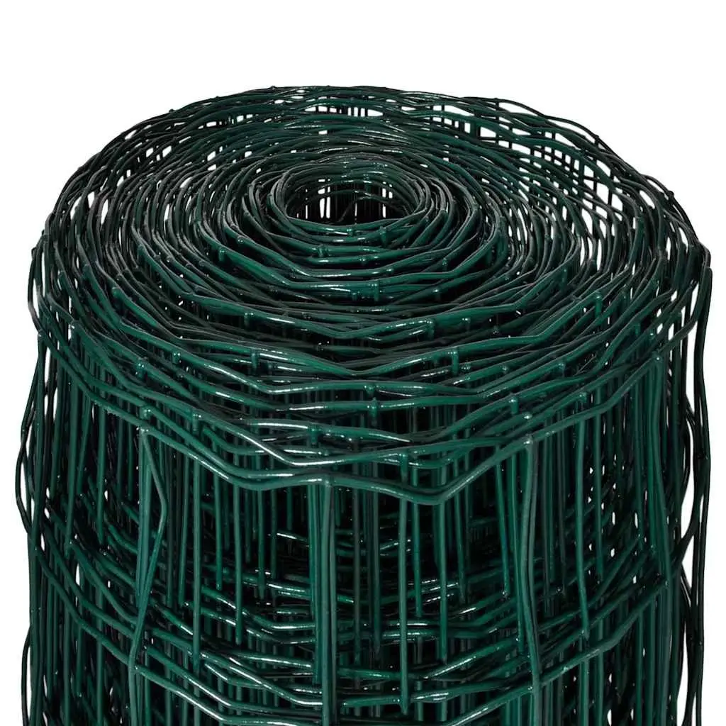 Euro Fence Panel Steel Wire 25 x 1.0 m Green