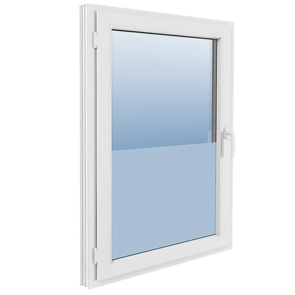 Window Film PVC 0.9m x 5m Frosted White Privacy Glass Protector