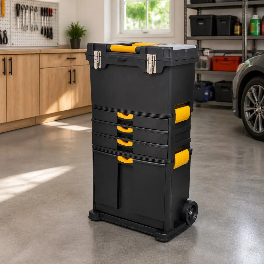 Tool Chest Trolley with Drawers and Castors