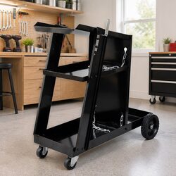 Heavy-Duty 3 Shelf Welding Cart Trolley for Tool Storage