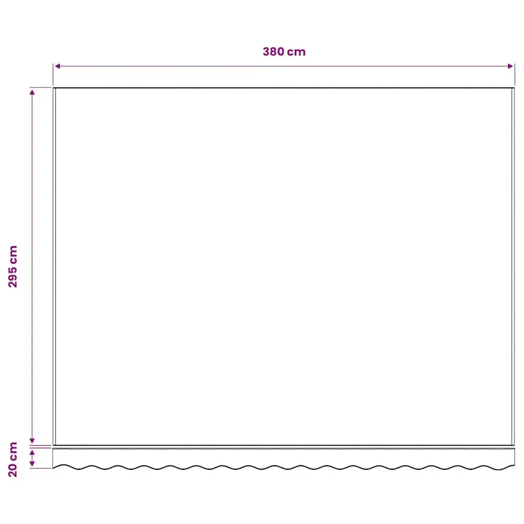 Blue White Awning Replacement Fabric 4x3m