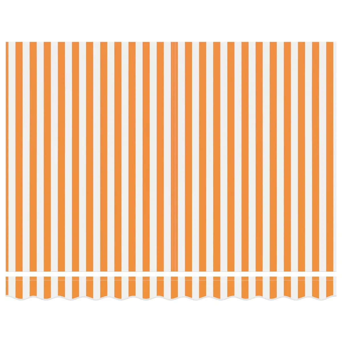Yellow White Awning Replacement Fabric 3x2.5m