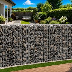Durable Galvanised Gabion Basket 100 x 100 x 30 cm