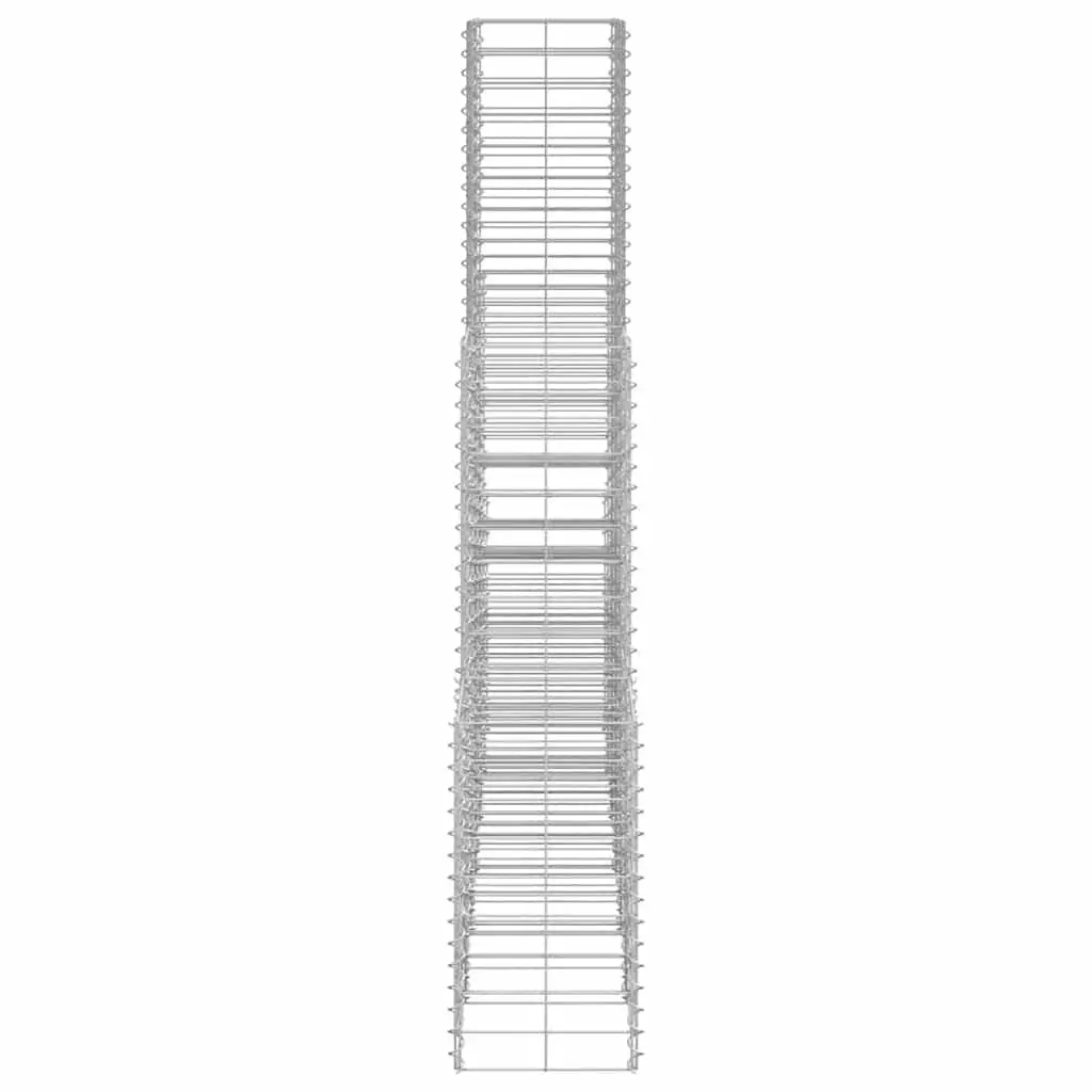 6-Piece Gabion Basket Set for Strong Garden Barriers