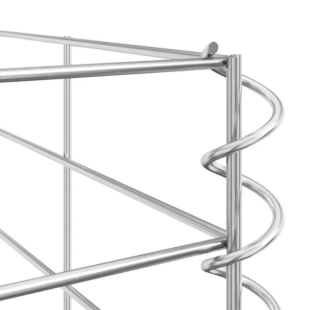 6-Piece Gabion Basket Set for Strong Garden Barriers