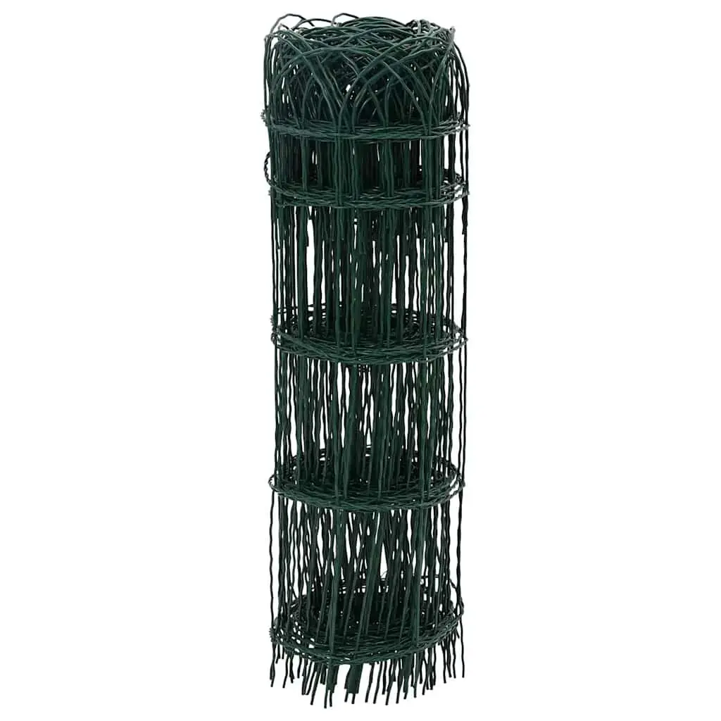 Garden Border Fence Edging Iron Wire 10m Green