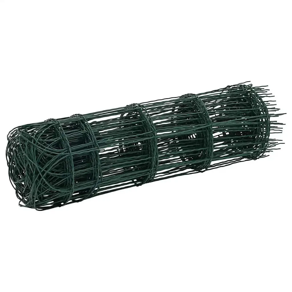 Garden Border Fence Edging Iron Wire 10m Green