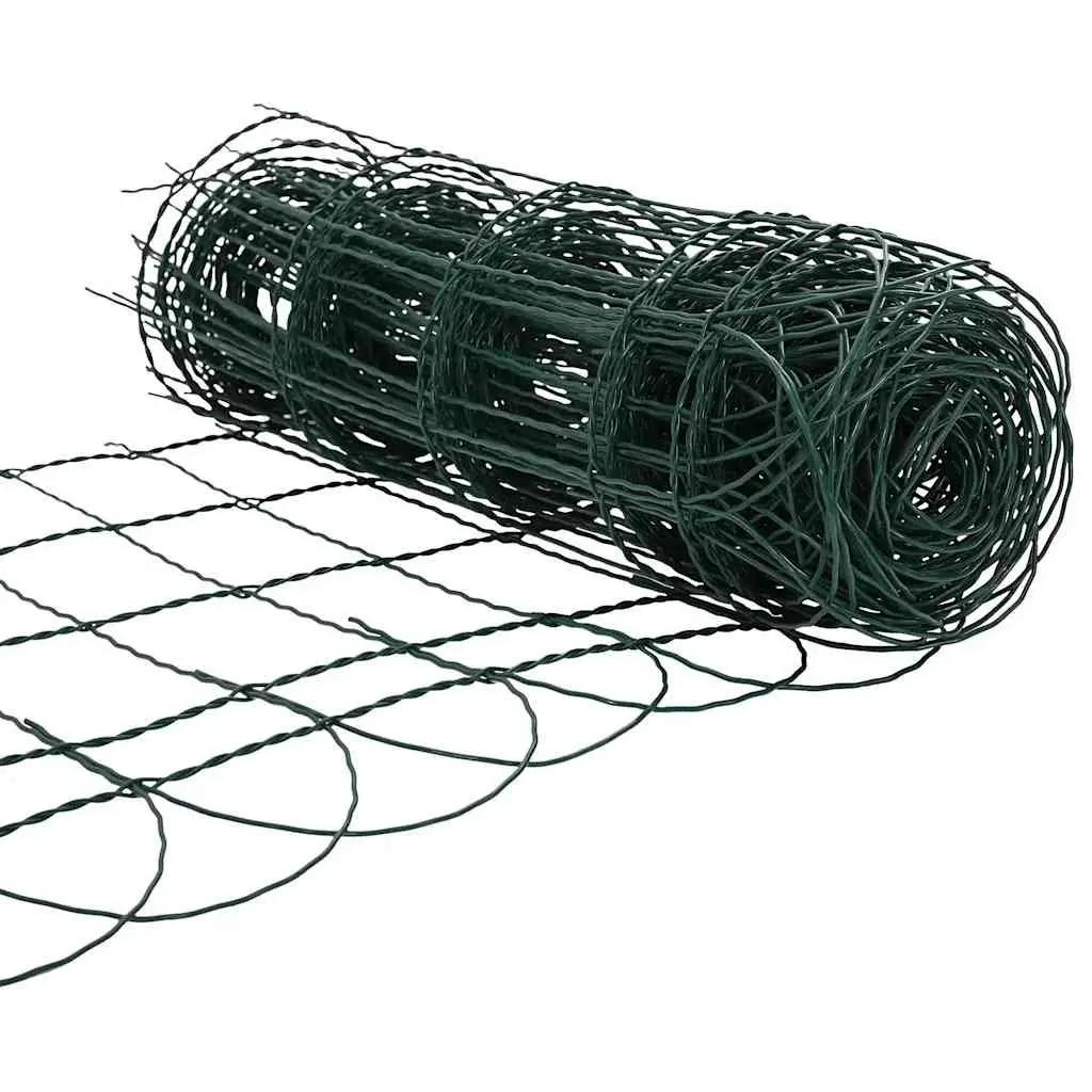 Garden Border Fence Edging Iron Wire 10m Green