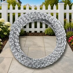 Razor Wire Helical Coil Roll 100m Garden Yard Fence Security Protection