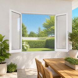 Aluminium Mesh Screen 100x500 cm Silver Garden Insect Protection DIY Fencing