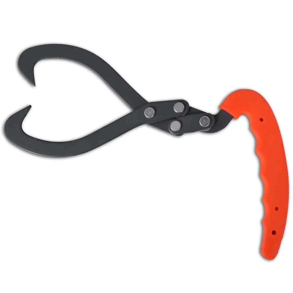 Log Tongs with Ergonomic Handle and Sharp Hooks