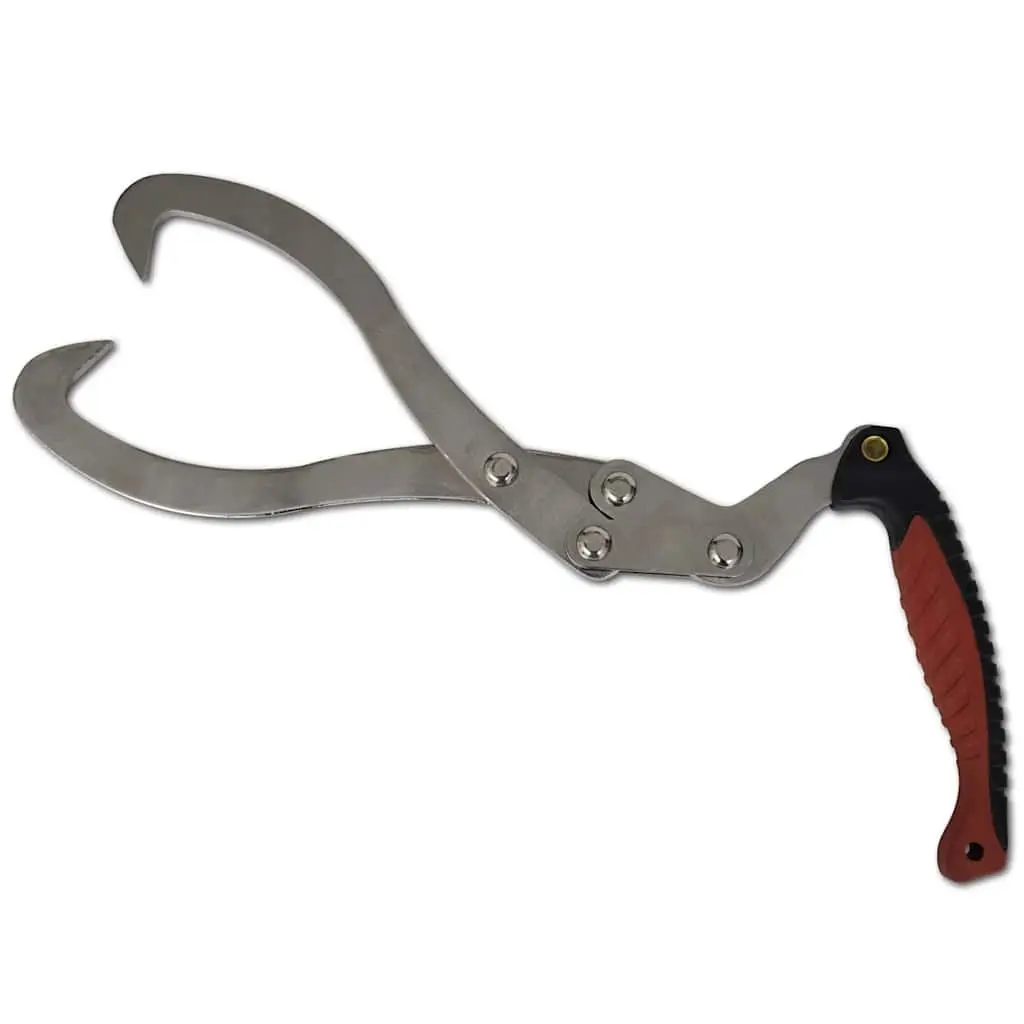 Log Tongs with Ergonomic Handle Firewood Stacking Lifting Tool 2 Piece Set